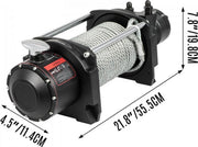 Hydraulische Lier - 4536KG trekkracht - Afstandsbediening - Vrachtwagen of auto - Kabeltakel