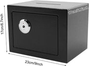 Kluis kluis - 23cm - Waterdicht - 2 sleutels - Zwart