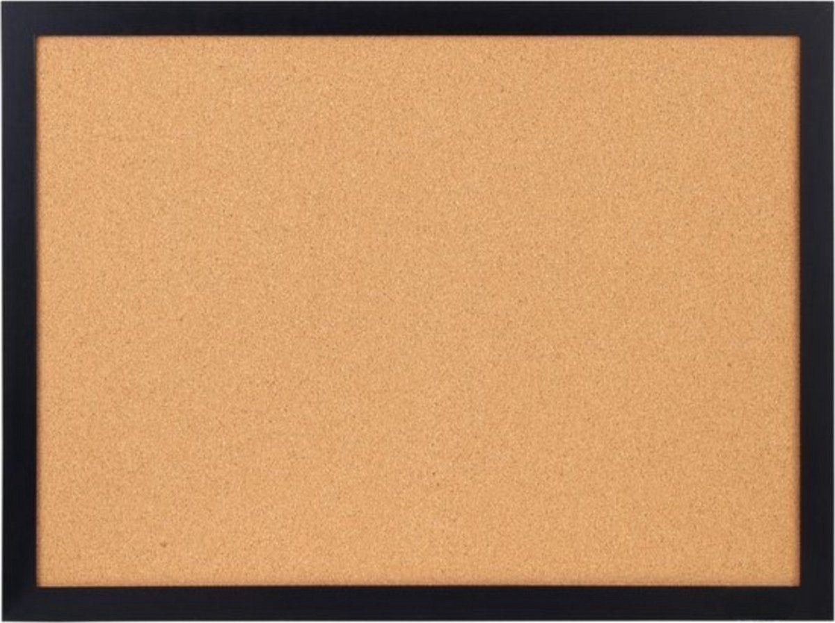 Kurk Prikbord - Prikborden - MDF - 36" x 24" Prikbord - Met Muurbevestiging voor Kantoor of Thuis