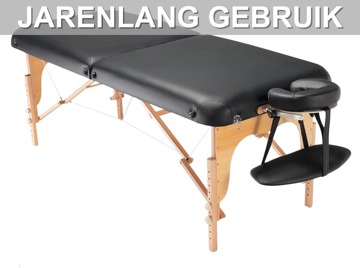 Massagetafel - Behandelbank - Voor professionele salons en tattoo-studio’s – 8-niveaus verstelbaar, met hoofdsteun en handsteun