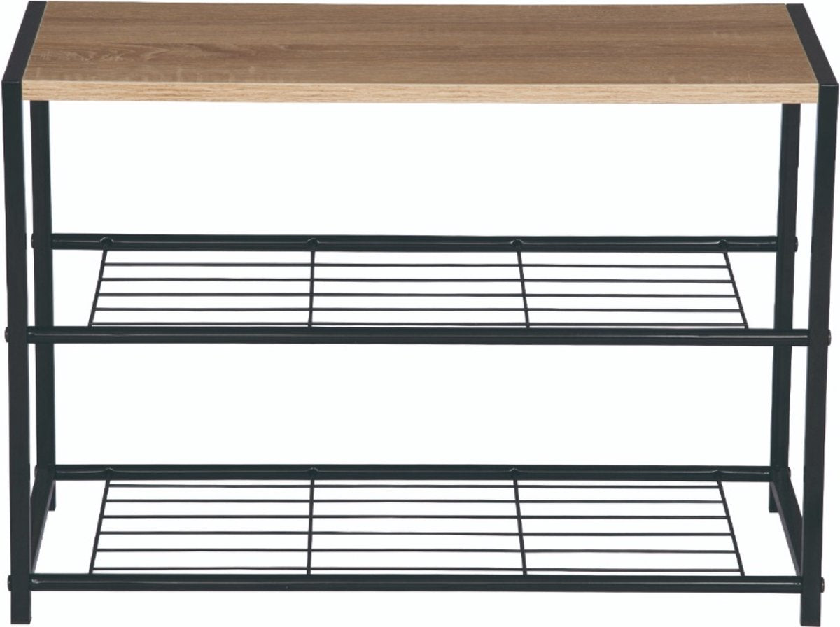 Happyment Luxe Schoenenrek - 6 paar - Schoenenbank vintage - Zwart