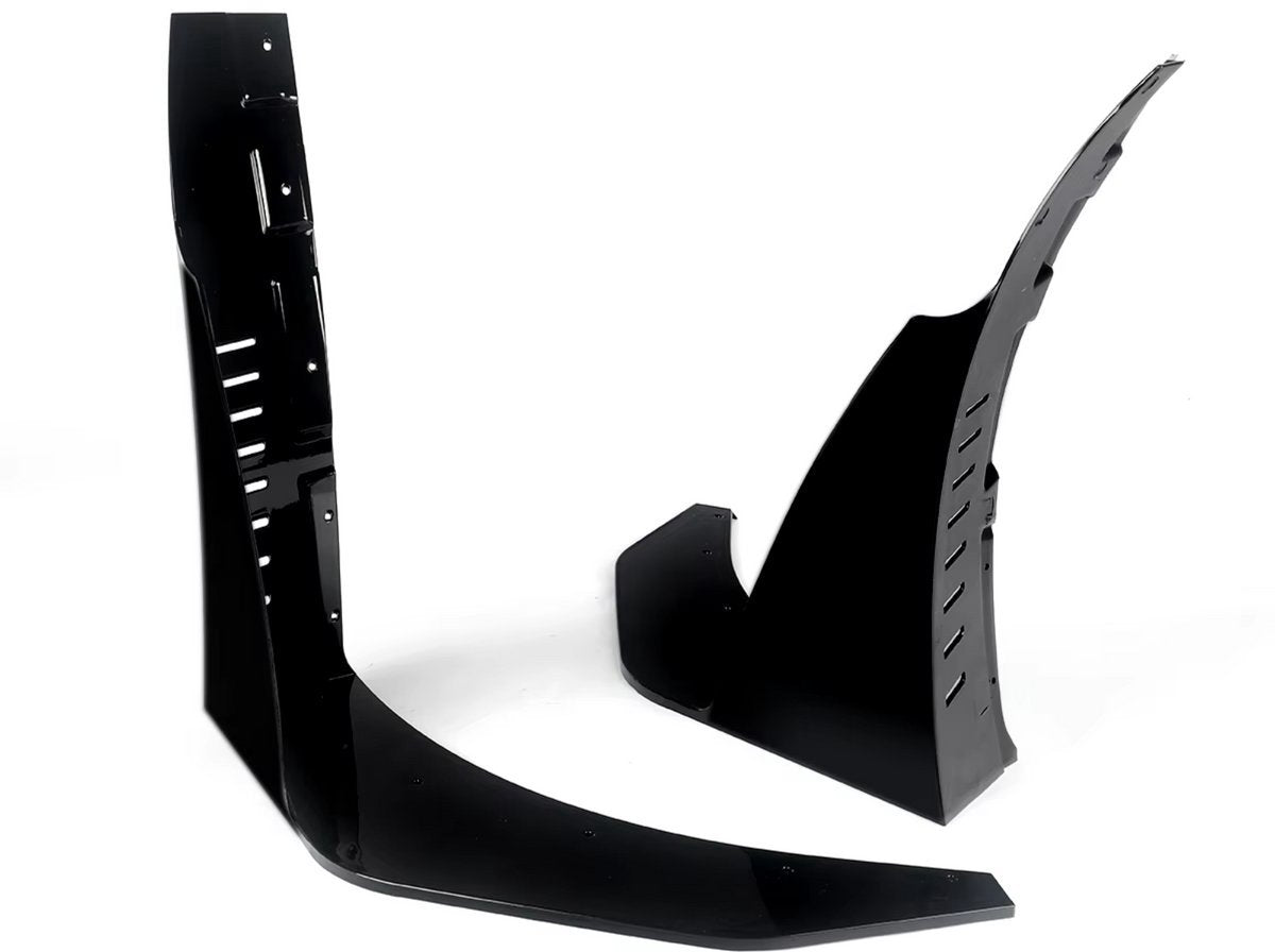 Winglets StageX - Front Splitter - Gloss Zwart - Voor Corvette C7 Z06 (2014-2019) - Auto Accessoires
