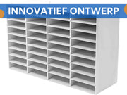 Documenten organizer - Bureau organisator - Bureau accessoires - Brievenbak - Voor Kantoor, Thuis en School - 100x30x61 cm - Wit