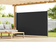 Uitschuifbare Zijluifel - Windscherm - Tuinscherm - Voor Balkon, Terras of Tuin - Waterdicht & Intrekbaar Privacyscherm - Zon- en Windbescherming - 160x350cm charcoal