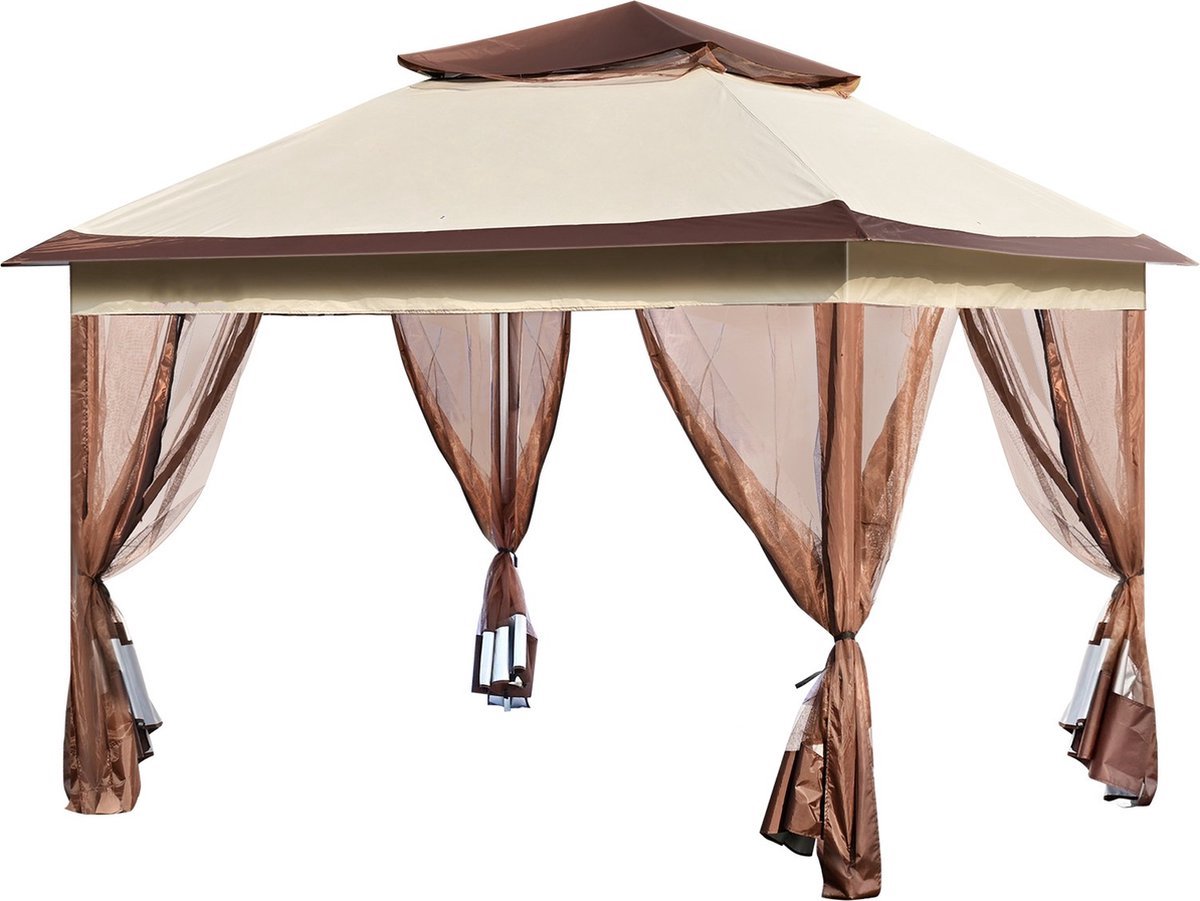 Luxe paviljoen - Partytent - Tuintent - Compact ontwerp - 218x330x300 cm