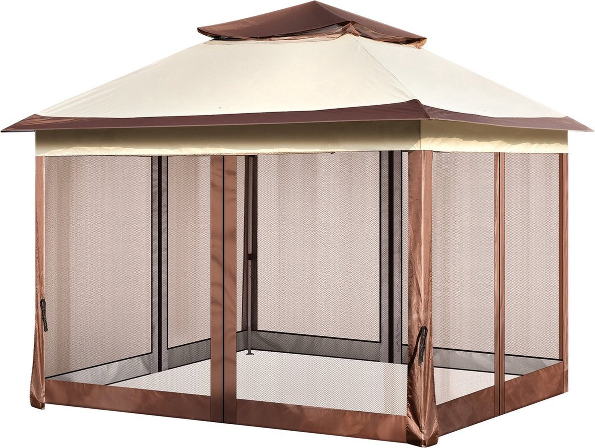 Luxe paviljoen - Partytent - Tuintent - Compact ontwerp - 218x330x300 cm