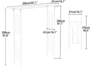 Elegante rozenboog - Voor tuin of bruiloft - Decoratie - Voor klimplanten - Metaal - 200x200cm