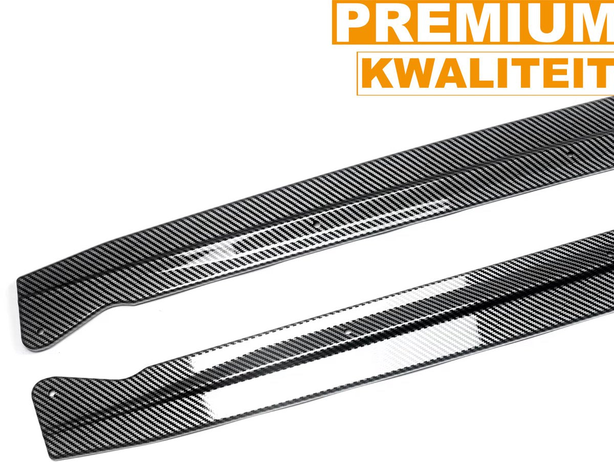 MP Stijl Zijrok Verlenging - Koolstofvezel Look - Auto accessoires - Voor BMW F15 X5/F85 X5M/F16 X6/F86 X6M