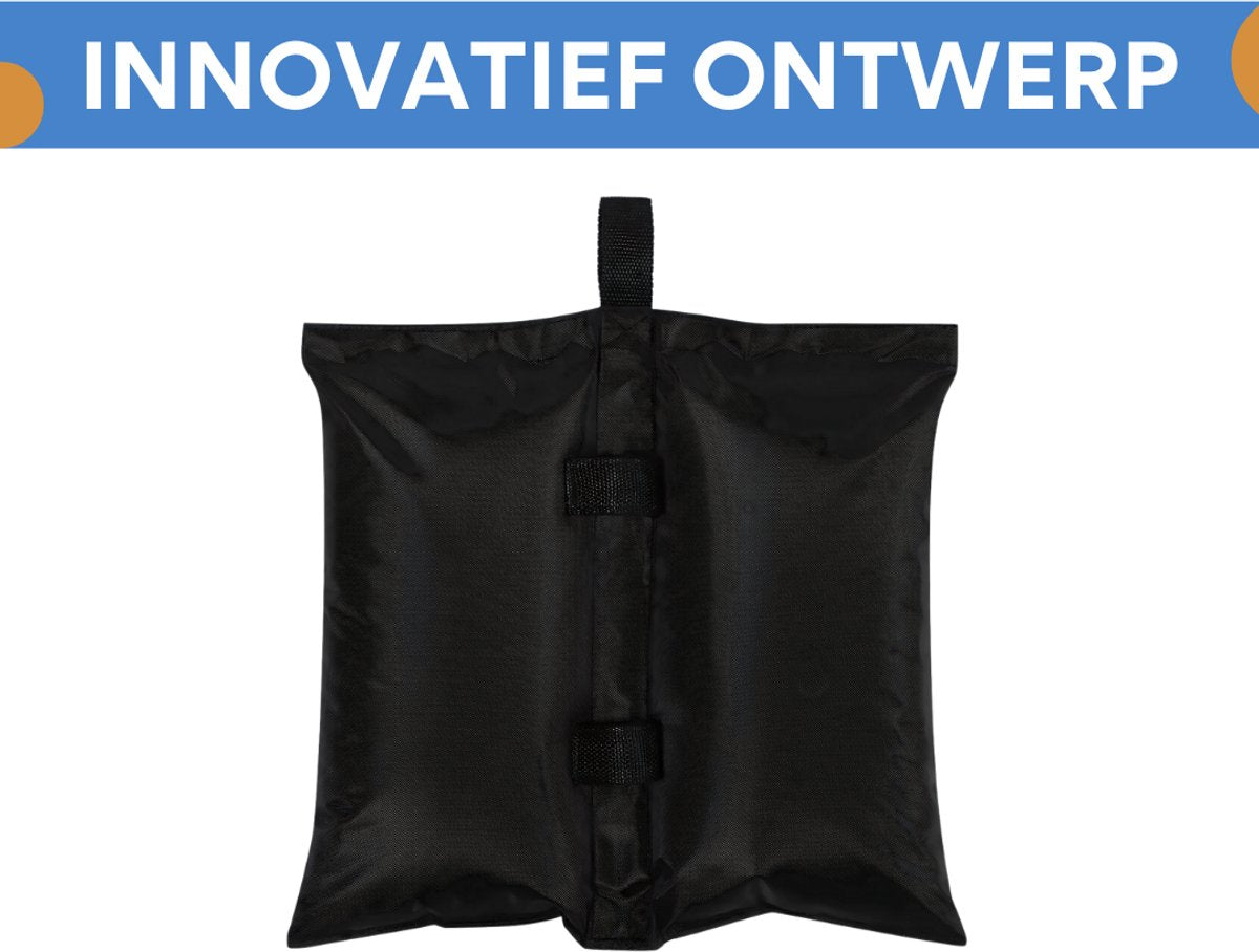 4 Stuks Zandzakken - Zware Gewichtszakken voor Tuinhuisje & Parasol - Tentgewichten voor Pop-up Partytent - Windbestendig - Ideaal voor de Tuin