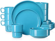 Vittoria Serviesset - 48 delig - 12 persoons - Baby blauw - Dinerborden - Bordenset - Diepe borden - Ontbijtborden - Servies - Keukenservies