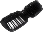 Voorbumper - Voor BMW iX3 G08i 2022-2023 - Auto accessoires - Niergrille - Dual lats - M Look - Gloss Zwart