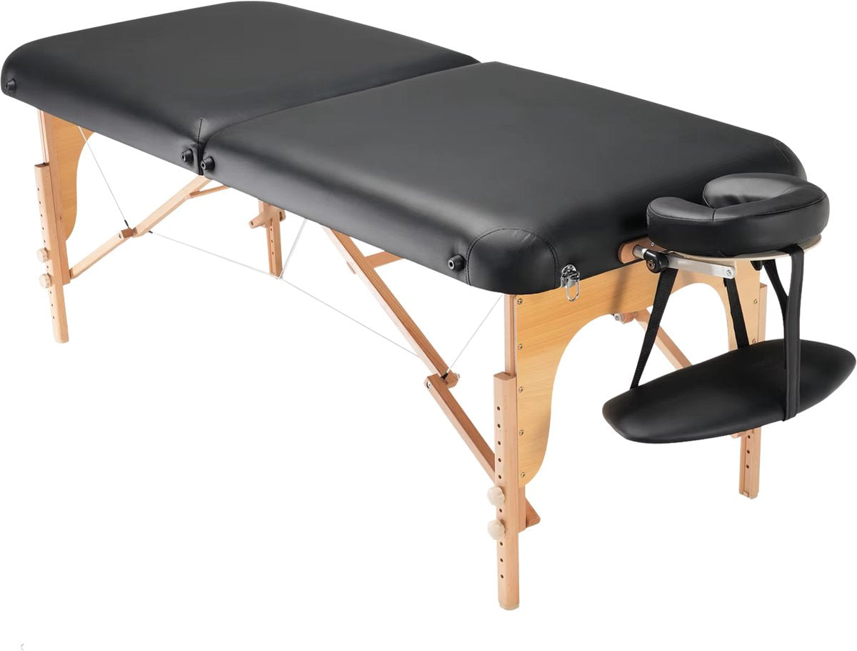 Massagetafel - Behandelbank - Voor professionele salons en tattoo-studio’s – 8-niveaus verstelbaar, met hoofdsteun en handsteun