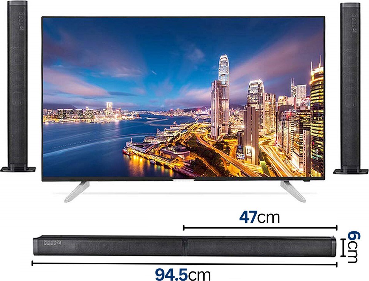 Happyment Premium Soundbar voor TV - Bluetooth 5.0 Soundbars - Stand Pad