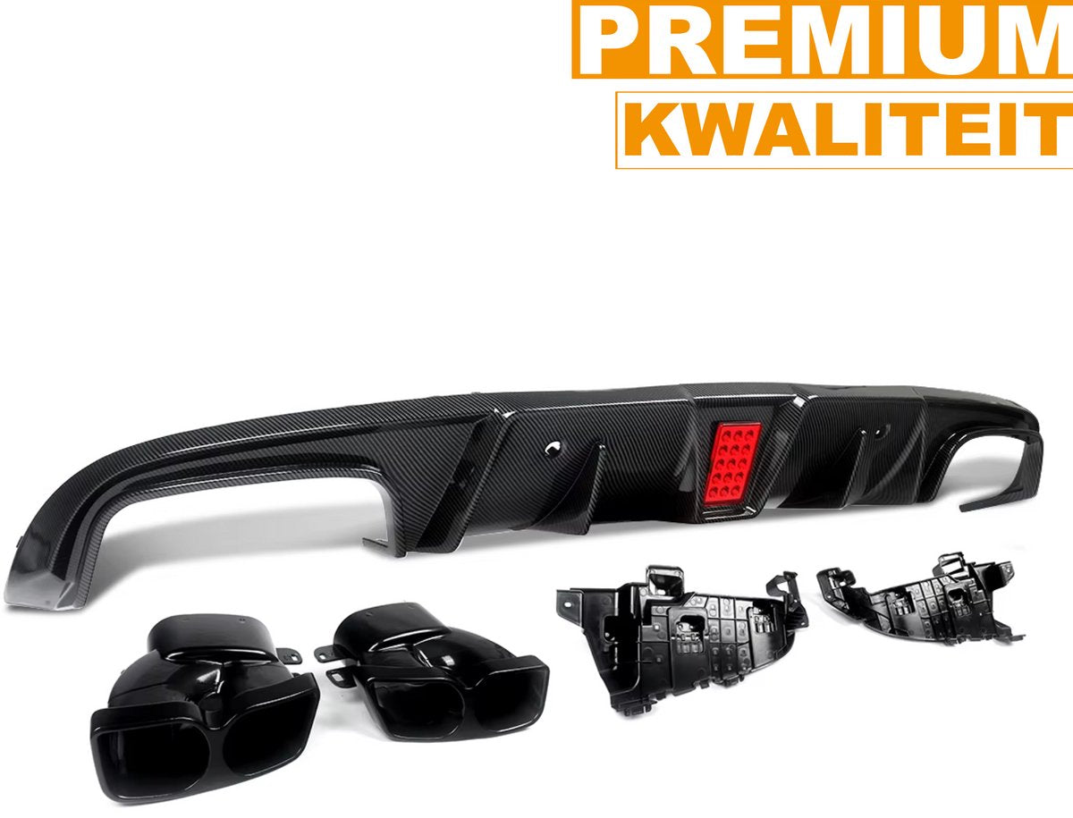 Achterbumper - Voor Mercedes C-Klasse C205 C43/C63 AMG 2015-2018 - Auto accessoires - Diffusorset - Achterlip