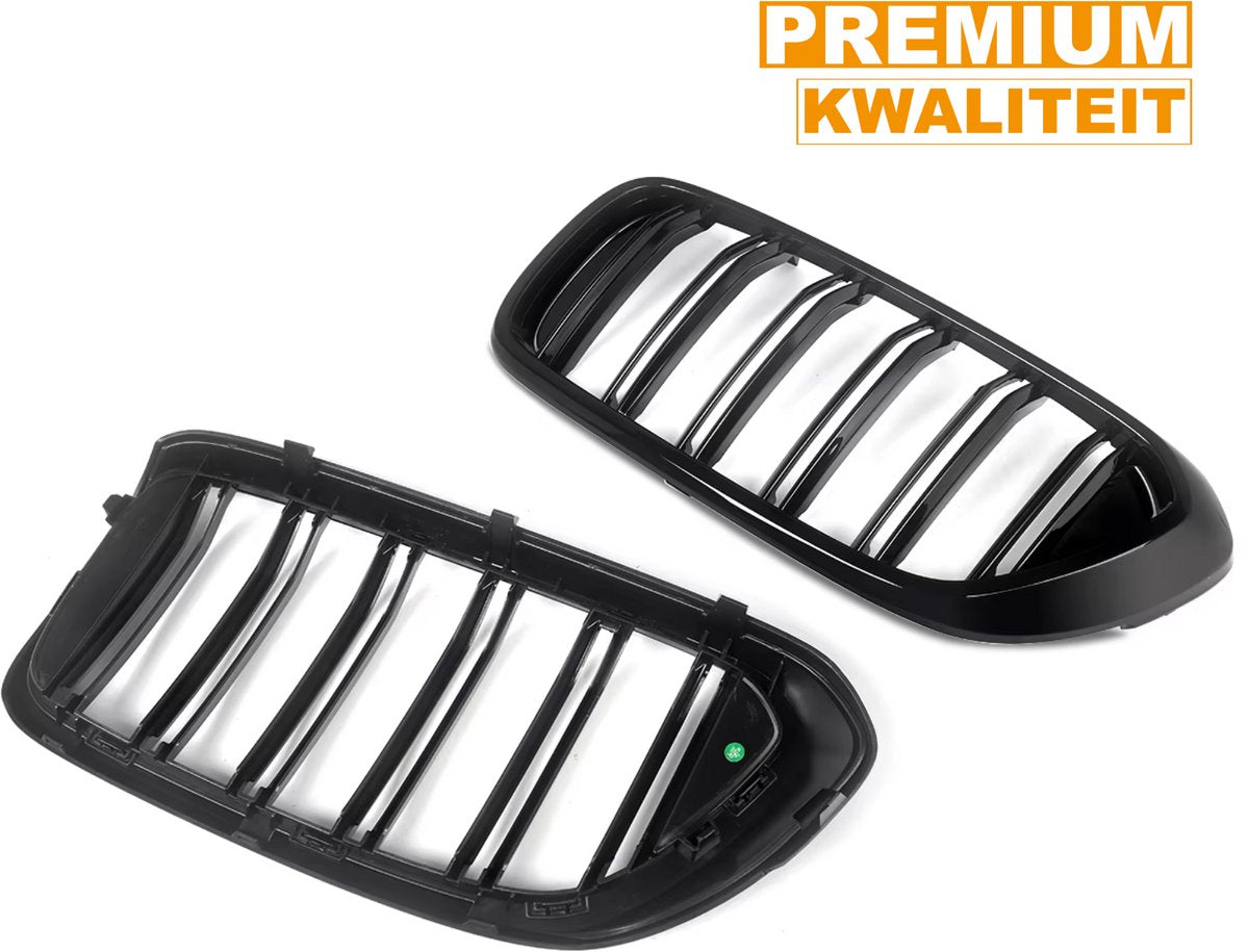 Voorbumper - Voor BMW F44 220i Gran Coupe 2020-2022 - Auto accessoires - Dubbele latten niergrille - Gloss Zwart