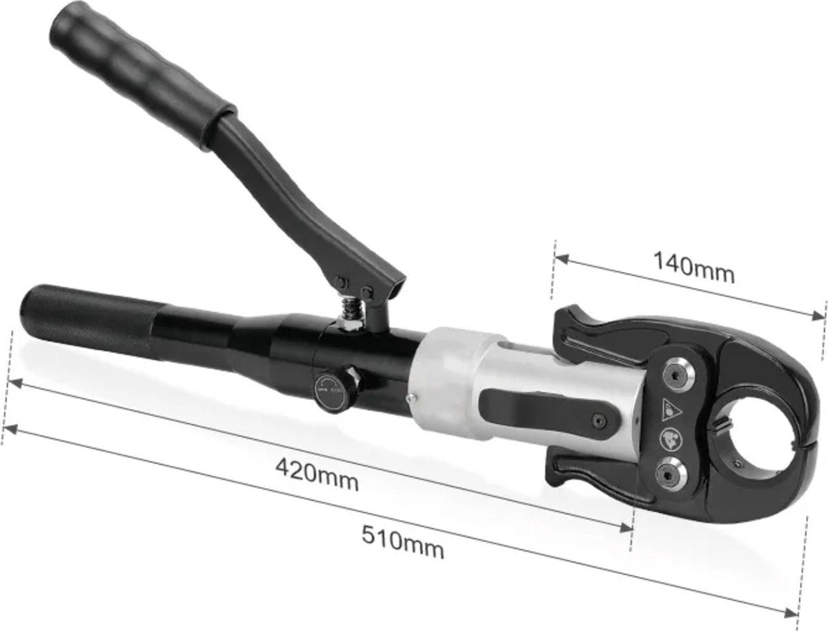 Tangenset - 16-32mm - Krimptang - Hydraulisch - Perstang - Adereindhulzen