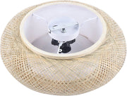 Plafondlamp - Lampen - Plafondverlichting -- Voor Woonkamers, Slaapkamers of Hal - Met 3 Lichten - Bamboe en Rotan - 50cm