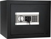 Kluis Nero - 37cm - Brandwerend en waterdicht - Kluisjes met cijferslot - 2 sleutels - Digitaal toetsenbord - Zwart