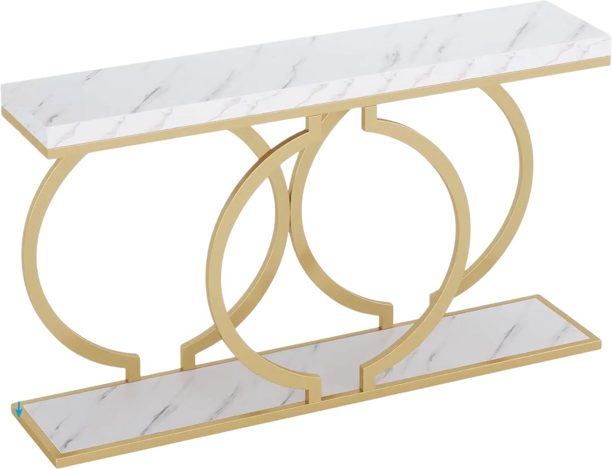 Consoletafel Giggs - Haltafel - 140cm - Wandtafel - Gang of woonkamer - Wit