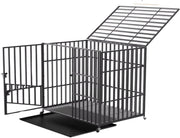 Hondenbench - 95CM - Hondenhok - Metaal - Kennel - Op wielen