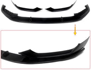 Voorbumper - Voor BMW 5-Serie G30/G31/G38 M Sport 2021-2023 - Auto accessoires - Splitter lip - Gloss Zwart