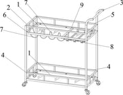 Serveer trolley - Serveerwagen - Trolley - 80 kg draagvermogen