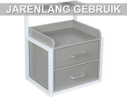 Wandkast - Hangkast - Muurkast - Opbergmeubel - Voor kapsalon - Opbergkast met wandmontage -Grijs/Zilver