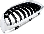 Voorbumper Grille Zenvo - Chroom & Zwart - Voor BMW F34 328i/335i 3 Serie GT (2013-2019) - Links & Rechts - Auto accessoires