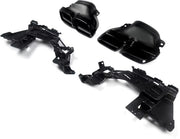 Achterbumper Diffuser met Uitlaat Tips - Voor Mercedes W205 C200/C300 Sedan (2015-2018)- Auto Accessoires