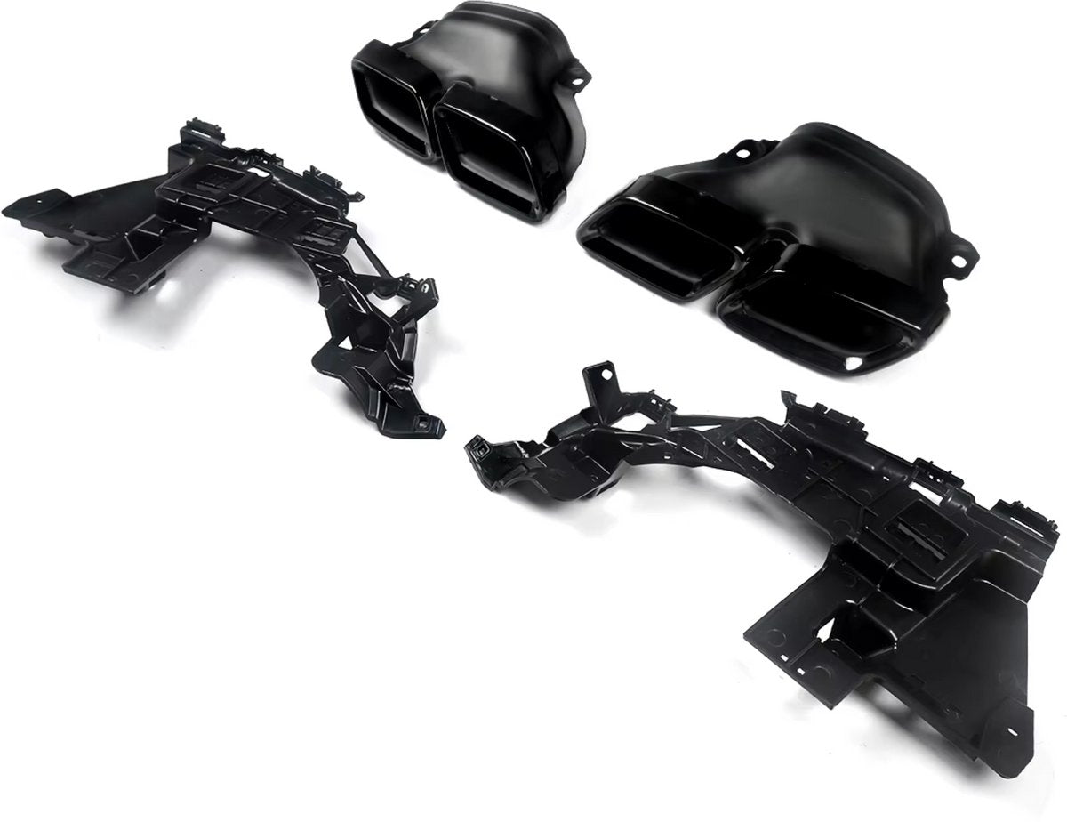 Achterbumper Diffuser met Uitlaat Tips - Voor Mercedes W205 C200/C300 Sedan (2015-2018)- Auto Accessoires