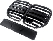 Bumper - Voor BMW 4 Serie G22/G23 (2021-2023)- Gloss Zwart - M Prestatie Stijl - Auto accessoires