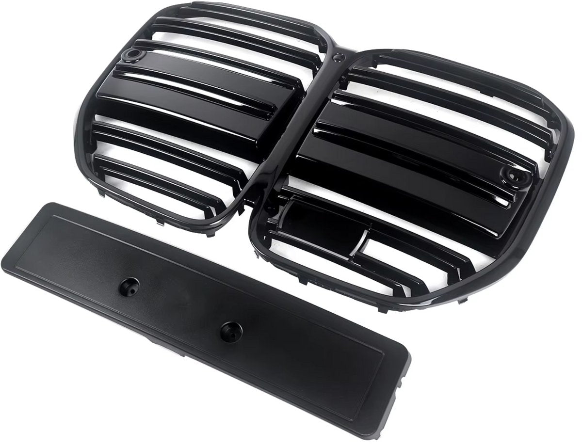Bumper - Voor BMW 4 Serie G22/G23 (2021-2023)- Gloss Zwart - M Prestatie Stijl - Auto accessoires