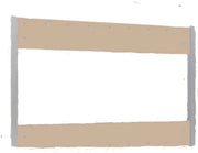 Transparant PVC zeildoek Opulence - Waterdicht - Dekzeil - Veranda - Overkapping - Wind - Khaki - 300x300cm