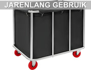 Waswagen - Wasverzamelwagen - Wasmand - Voor thuis, hotel en horeca - Zwart
