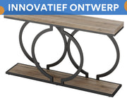 Consoletafel Giggs - Haltafel - 140cm - Wandtafel - Gang of woonkamer - Donkerbruin