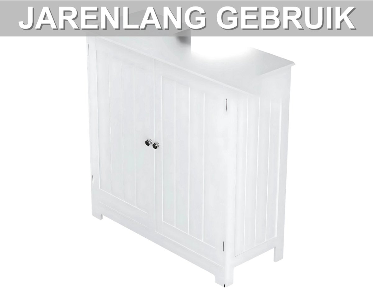 Wastafelonderkasten deluxe - Badkamerkast - Badkamermeubel - Wastafelkast - Wit