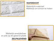 Bolt Edge 3D Wandpanelen - Grijs - 60 stuks - Zelfklevend - Waterdichte muurstickers