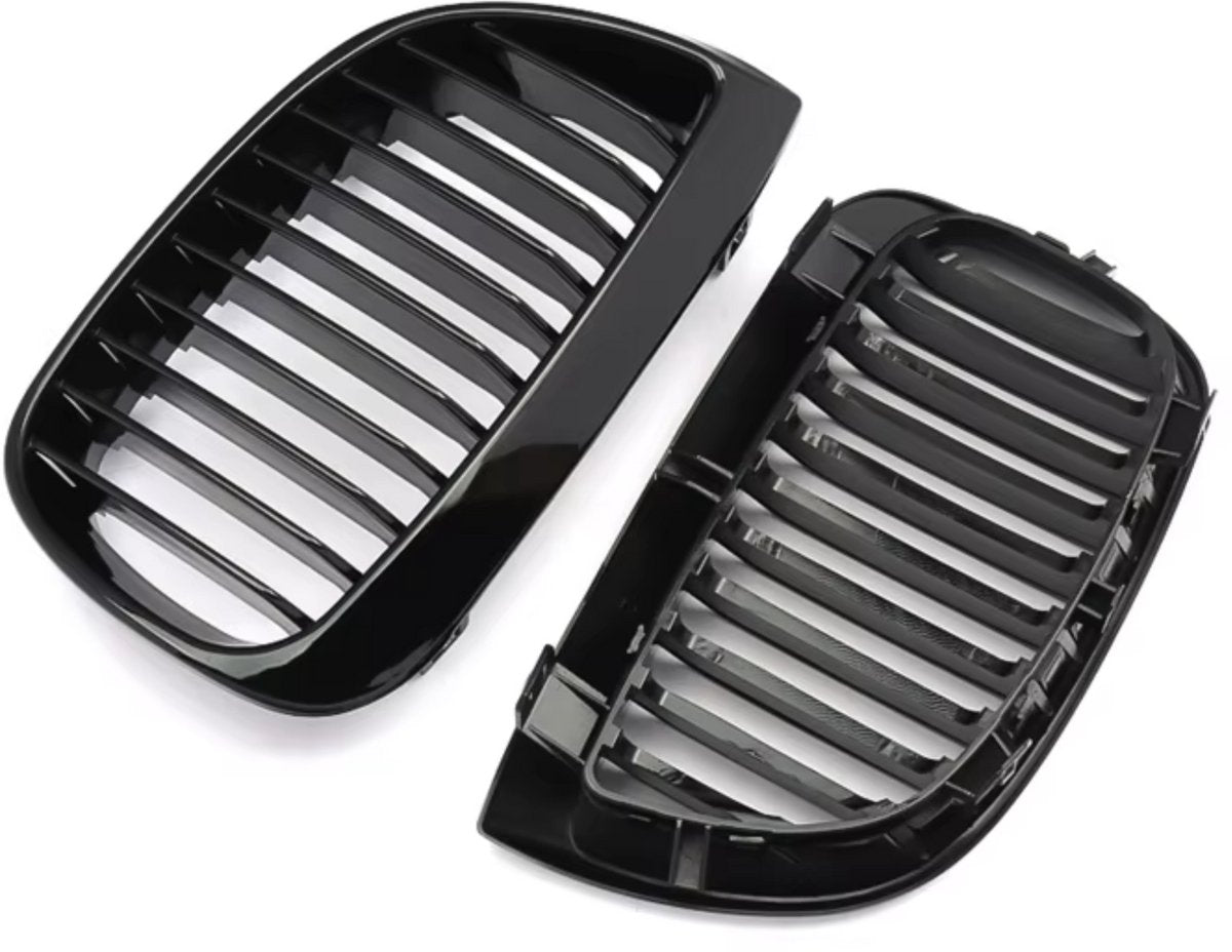 Voorbumper Grille - Gloss Black - Auto accessoires - Voor BMW E81/E87 1 Serie (2004-2007)