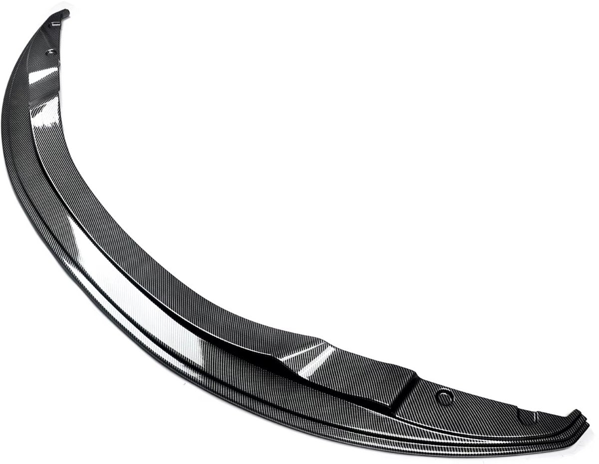 Voorste Lip Splitter Spoiler Deluxe - Voor BMW M3 E92/E93 Coupe (2007-2013) - Carbon Fiber Gloss Black - GTS Stijl - Voorbumper - Auto accessoires