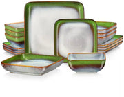 Valentina Serviesset - 16 delig - 4 persoons - Mix kleur - Dinerborden - Bordenset - Diepe borden - Ontbijtborden - Servies - Keukenservies