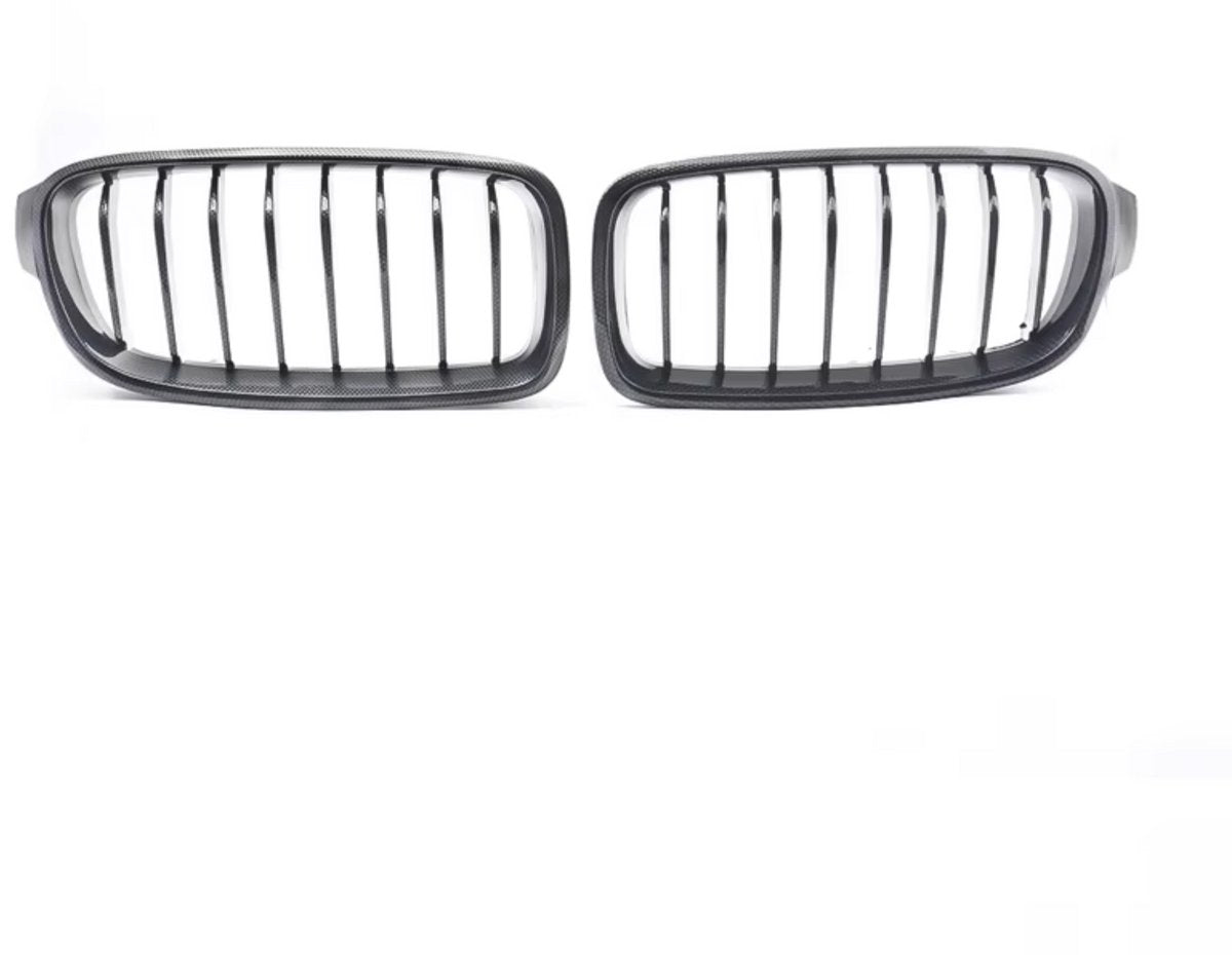 Voorbumper - Voor BMW F30/F31 3-Serie Sedan 2012-2016 - Auto accessoires - Voorgrille - Carbon Look - Bumpercover voorzijde