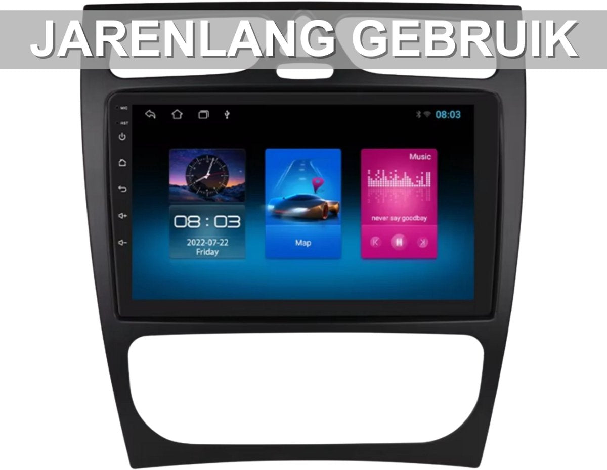 Auto Intelligente Radio - Voor Mercedes-Benz C-Klasse & CLK-Klasse (W203, W209, S203, A209, W168) - Met CarPlay, Android Auto & GPS