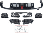 Achterbumper Diffuser Lip met Uitlaat Tips - Voor Mercedes E-Klasse W213 E300/E400/E63 (2016-2020) - AMG Stijl - Auto Accessoires