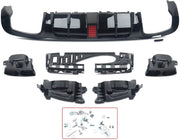 Diffuser Vortex - Achterbumper Diffuser Lip met Uitlaat Tips - Voor Mercedes E-Klasse W213 E300/E400/E63 (2016-2020) - AMG Stijl - Auto Accessoires