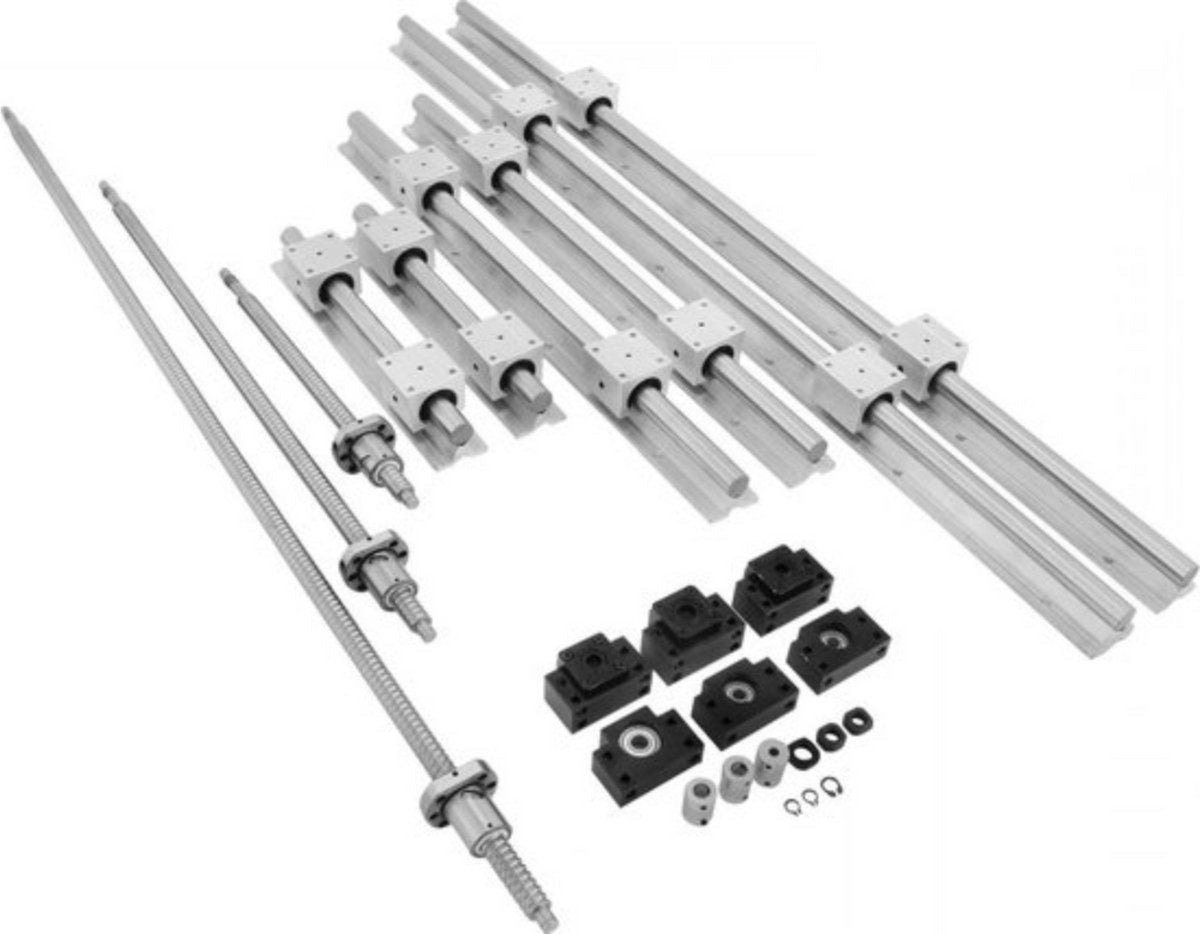 Lineaire Geleiding SBR20 - Lineaire rail - Lineair lager - Met 3x Kogelomloopspindels RM1605 - Voor CNC Machines