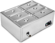 Happyment Buffetwarmer PRO - Buffetwarmer Electrisch - Chafing Dish - Warmhoudbakken - 6 Delig