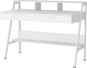 Bureau voor thuis - Met 2 lades - 120 cm - Wit - Computerbureau - Voor volwassenen - Dames
