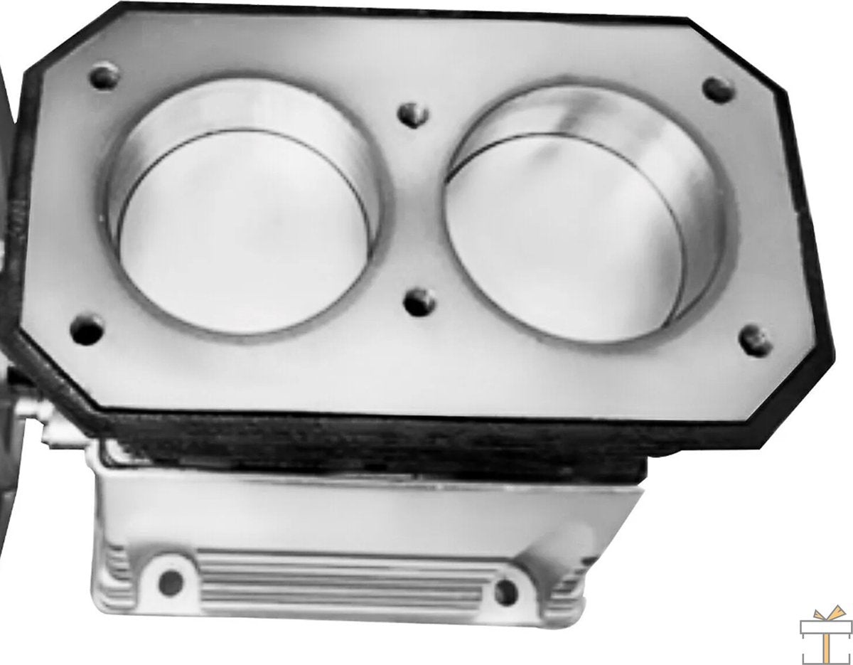 Happyment Luchtcompressor - Hoofdzuiger Twin Cilinder - Eentraps 2.2KW 375 L/Min 12CFM - 11 Bar - 1300Rpm landbouw, industriële & mechanische gebruik.