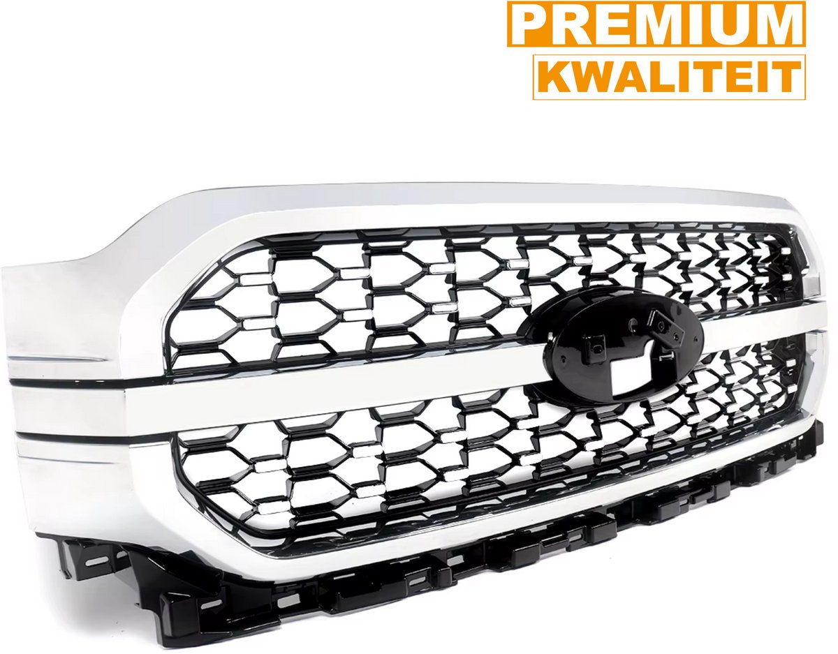 Voorbumper - Voor Ford F-150 2021-2023 - Auto accessoires - Racing grille - Honingraat rooster - Mesh stijl