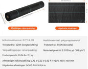 Worteldoek gronddoek - 91 x 0,9 meter - Onkruiddoek - Tuin - Onkruiddoek - Waterdoorlatend Onkruidvlies - Scheurvast en Corrosiebestendig